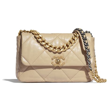 sac chanel 19 beige|chanel 19 waist bag.